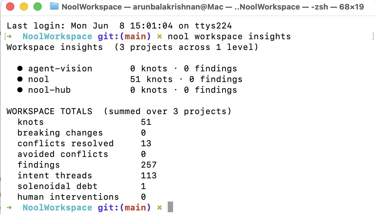 Nool workspace insights